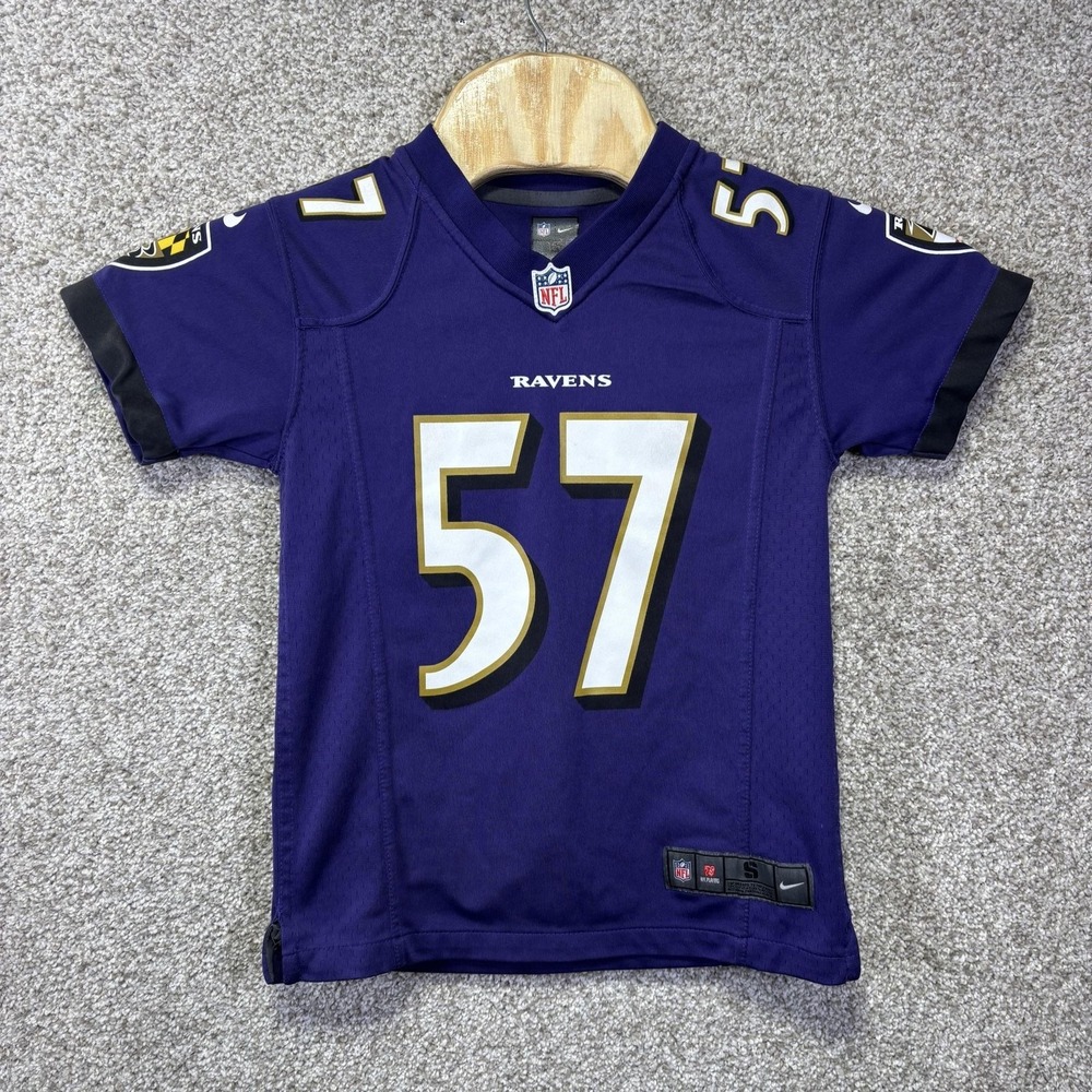 Baltimore Ravens Jersey Boys Small Purple NFL Football Nike CJ Mosley 57